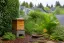 Illustrative Portland skyline with an urban apiary