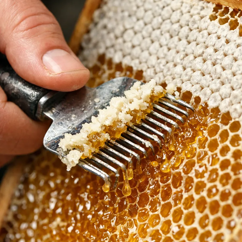 Cross-section diagram of a moisture quilt box