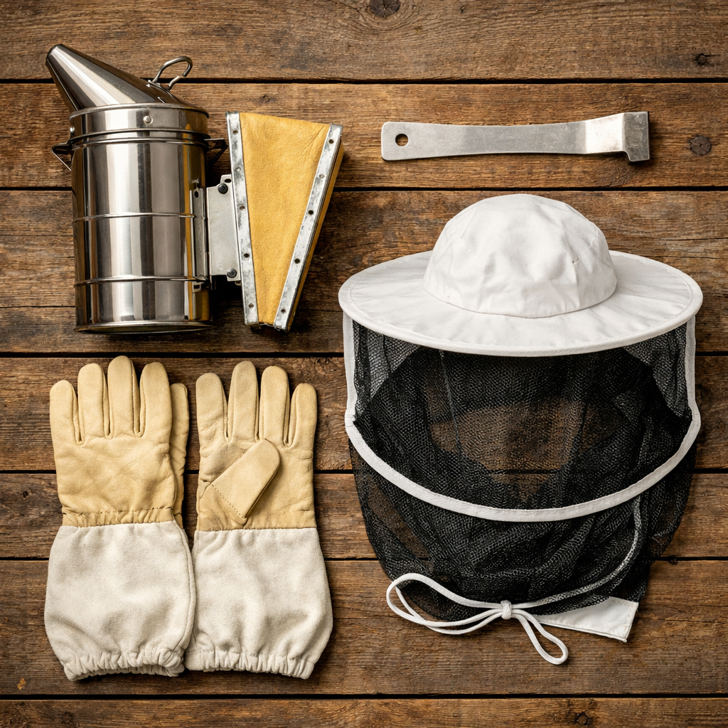 Diagram showing bee flight path forced upward by a fence